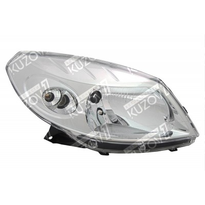 Передняя фара (правая) Хром, DEPO для DACIA SANDERO 2007-2013 - фото Передняя фара (правая) Хром, DEPO для DACIA SANDERO 2007-2013 - фото